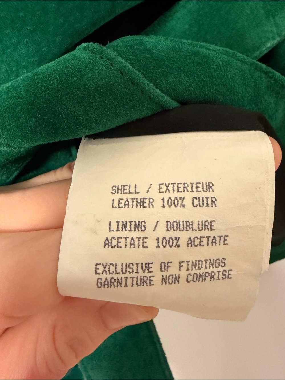 Vintage Green Suede Jacket - Picture 5 of 7